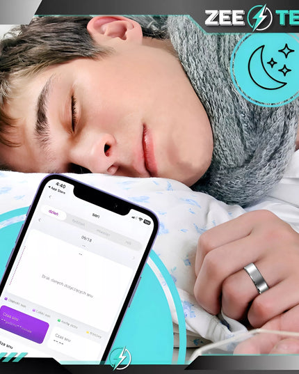 SMART RING Išmanusis žiedas Širdies ritmas Kraujospūdis Miego sporto SMARTRING