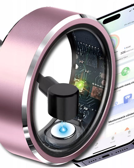 SMART RING Išmanusis žiedas Širdies ritmas Kraujospūdis Miego sporto SMARTRING