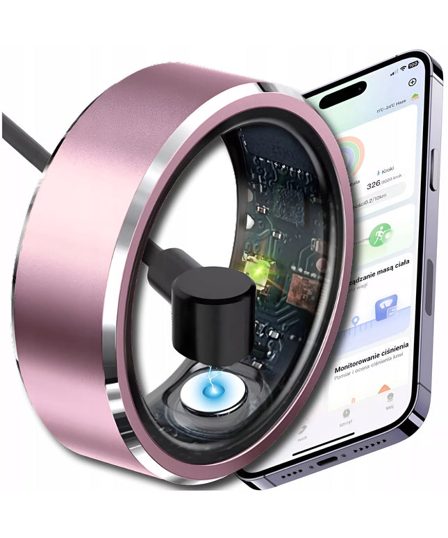 SMART RING Išmanusis žiedas Širdies ritmas Kraujospūdis Miego sporto SMARTRING