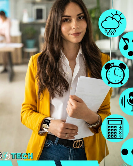 SMARTWATCH Moteriškas Laikrodis Pokalbiai Lenkiškas Meniu Cukraus Matuoklis Auksinis + 4 Apyrankės