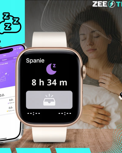 SMARTWATCH Moteriškas Laikrodis Pokalbiai Lenkiškas Meniu Cukraus Matuoklis Auksinis + 4 Apyrankės