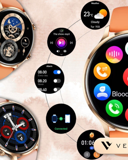 SMARTWATCH MOTERIŠKAS LAIKRODIS, ATSPARUS VANDENIUI, LIETUVIŠKAS MENIU, SKAMBUČIAI, SMART WATCH + 4 DIRŽELIAI