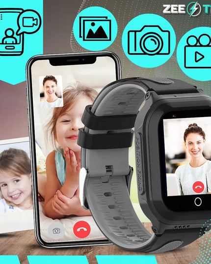 Išmanusis laikrodis vaikams ZeeTech su GPS, WhatsApp, skambučiais, WiFi, 4G ir kamera + SIM