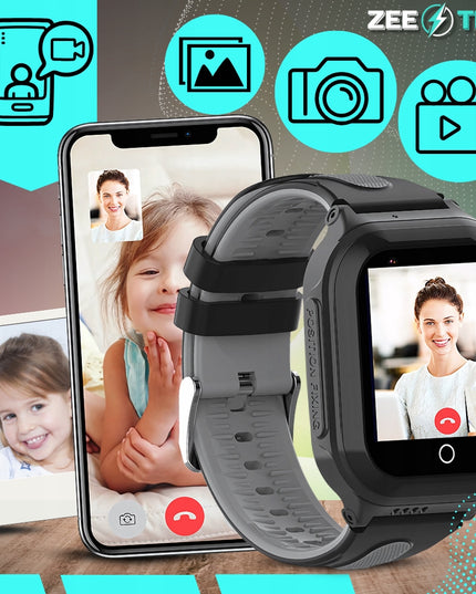 Išmanusis laikrodis vaikams laikrodis GPS WhatsApp skambučiai WiFi 4G kamera + SIM