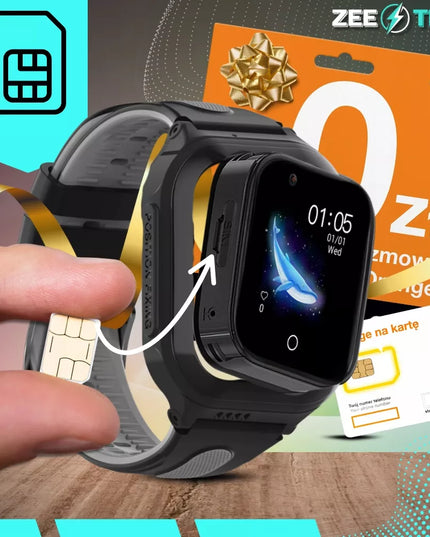 Išmanusis laikrodis vaikams ZeeTech su GPS, WhatsApp, skambučiais, WiFi, 4G ir kamera + SIM