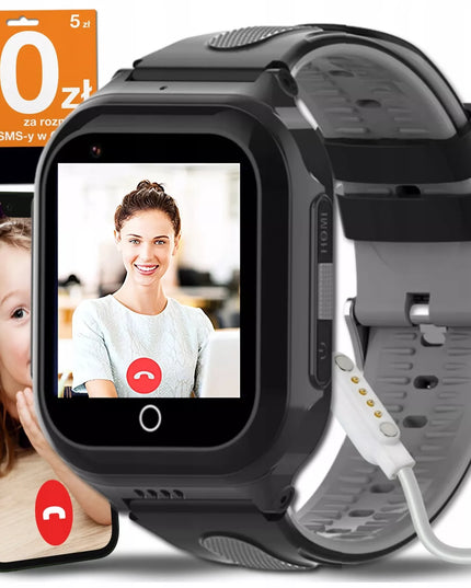 Išmanusis laikrodis vaikams ZeeTech su GPS, WhatsApp, skambučiais, WiFi, 4G ir kamera + SIM