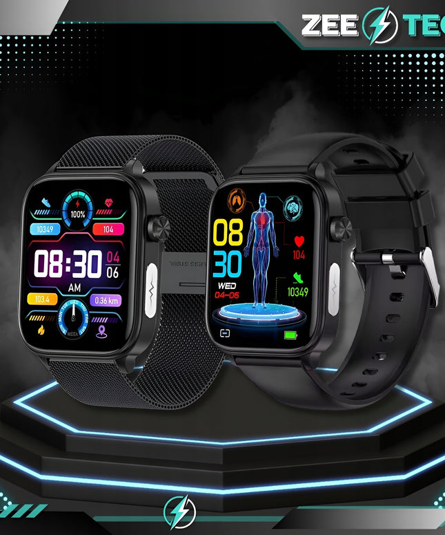 Išmanusis laikrodis vyrams ir moterims KARDIOWATCH su pokalbių funkcija, gliukozės matavimu ir lietuviu meniu