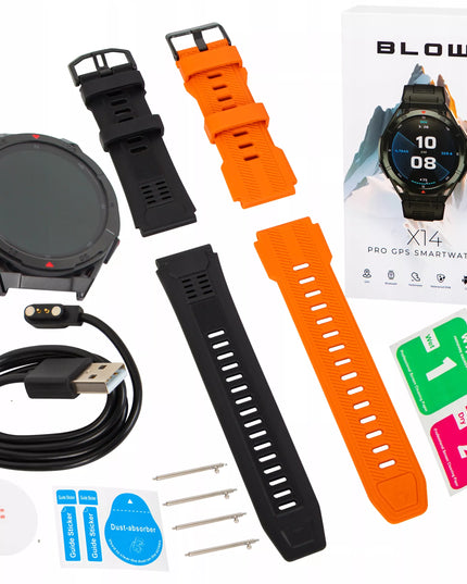 Vyriškas išmanusis laikrodis BLOW X14 PRO GPS AMOLED, atsparus vandeniui, sportinis