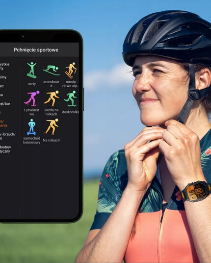 Vyriškas sportinis išmanusis laikrodis Vess K70A su Bluetooth skambučiais ir atsparus vandeniui, meniu lenkų kalba