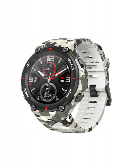 Išmanusis laikrodis „Amazfit T-Rex“, „Camo Green“, 5 ATM, „Bluetooth“, GPS, 390 mAh