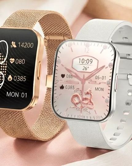 MOTERIŠKAS IŠMANUSIS LAIKRODIS VESS SU UŽLENKTU 3D EKRANU, AMOLED IR 4 DIRŽELIAIS