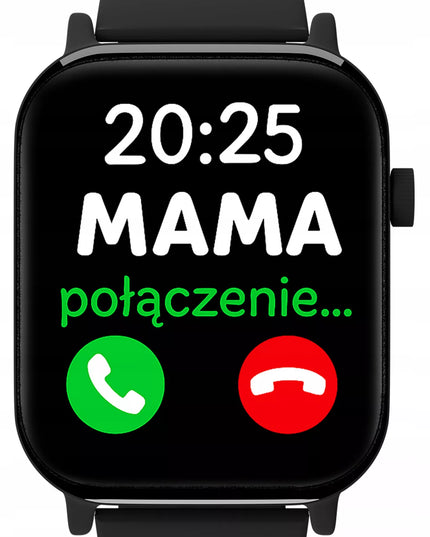 Išmanusis laikrodis vaikams BLOW su telefono funkcija, SMS, Bluetooth ir IP68 apsauga, juodas