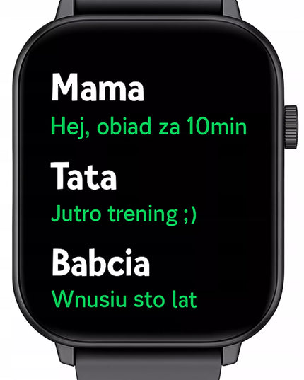 Išmanusis laikrodis vaikams BLOW su telefono funkcija, SMS, Bluetooth ir IP68 apsauga, juodas