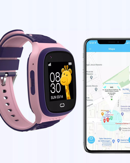 BLOW K18 išmanusis laikrodis vaikams su SIM kortele, telefono funkcija, vaizdo skambučiais, GPS, SMS ir žaidimais