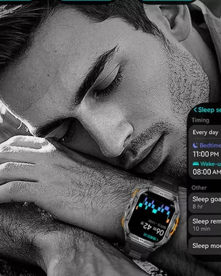 Išmanusis laikrodis vyrams Cubot GT3 AMOLED GPS skambučiai šarvuotas karinis