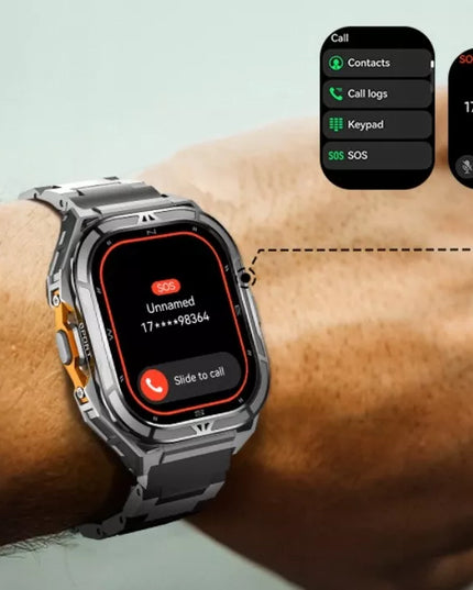 Išmanusis laikrodis Cubot GT3 AMOLED GPS skambučiai tvirtas karinis