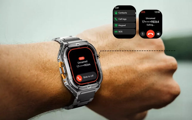 Išmanusis laikrodis Cubot GT3 AMOLED GPS skambučiai tvirtas karinis