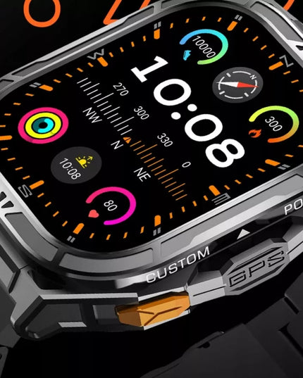 Išmanusis laikrodis vyrams Cubot GT3 AMOLED GPS skambučiai šarvuotas karinis