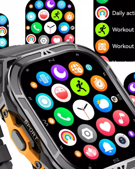 Išmanusis laikrodis vyrams Cubot GT3 AMOLED GPS skambučiai šarvuotas karinis