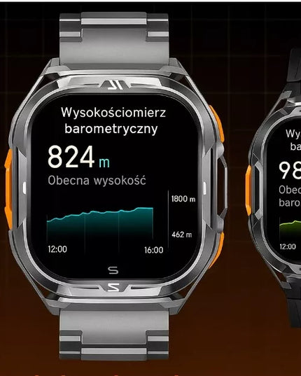 Išmanusis laikrodis vyrams Cubot GT3 AMOLED GPS skambučiai šarvuotas karinis