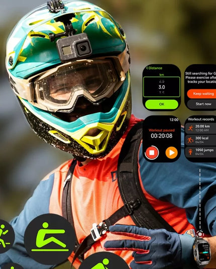 Išmanusis laikrodis Cubot GT3 AMOLED GPS skambučiai tvirtas karinis