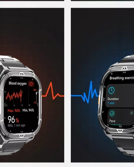 Išmanusis laikrodis vyrams Cubot GT3 AMOLED GPS skambučiai šarvuotas karinis
