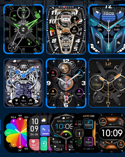 Išmanusis laikrodis vyrams Cubot X1 AMOLED skambučiai tvirtas vandeniui atsparus