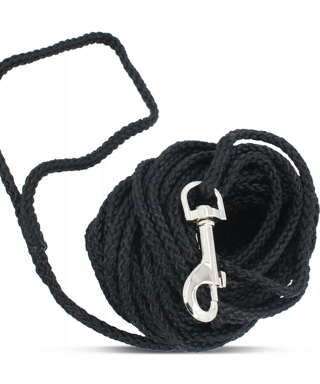Trixie treniruočių pavadėlis šunims, 10 m, ø 5 mm, juodas