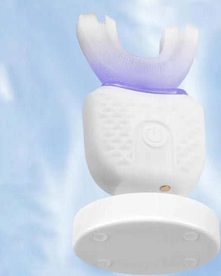 Garsinis UV 360 U formos dantų šepetėlis vaikams ir suaugusiems dantų balinimui