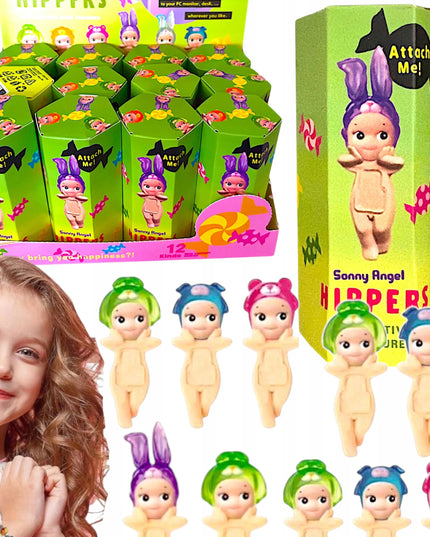 SONNY ANGEL HIPPERS mini lėlė telefonui, gyvūnėlių dekoracija, įvairūs modeliai