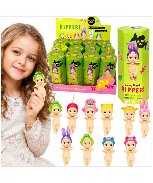 SONNY ANGEL HIPPERS mini lėlė telefonui, gyvūnėlių dekoracija, įvairūs modeliai