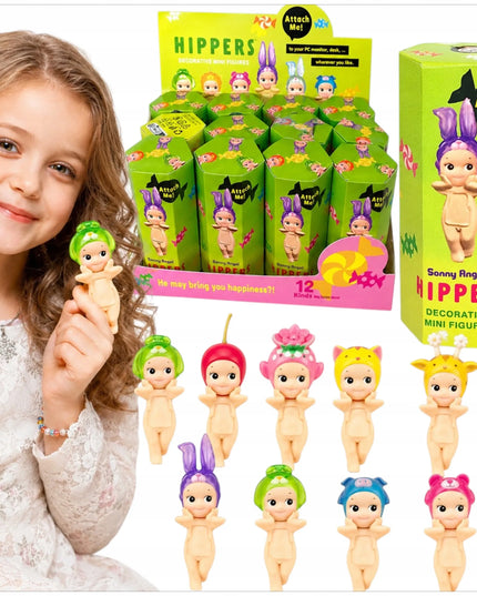 SONNY ANGEL HIPPERS mini lėlė telefonui, gyvūnėlių dekoracija, įvairūs modeliai