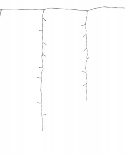 VARVEKLIAI 300 LED prailginami 10m FLASH lauko ŠALTAI BALTA