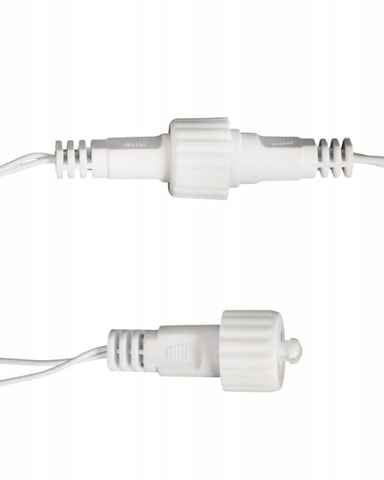 VARVEKLIAI 300 LED prailginami 10m FLASH lauko ŠALTAI BALTA