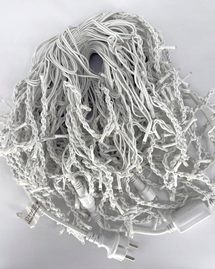 VARVEKLIAI 500 LED IP44 LAUKO GIRLIANDA PASTOVUS ŠVIETIMAS + BLIZGESYS PREMIUM