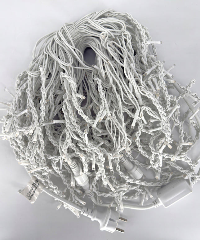 VARVEKLIAI 500 LED IP44 LAUKO GIRLIANDA PASTOVUS ŠVIETIMAS + BLIZGESYS PREMIUM