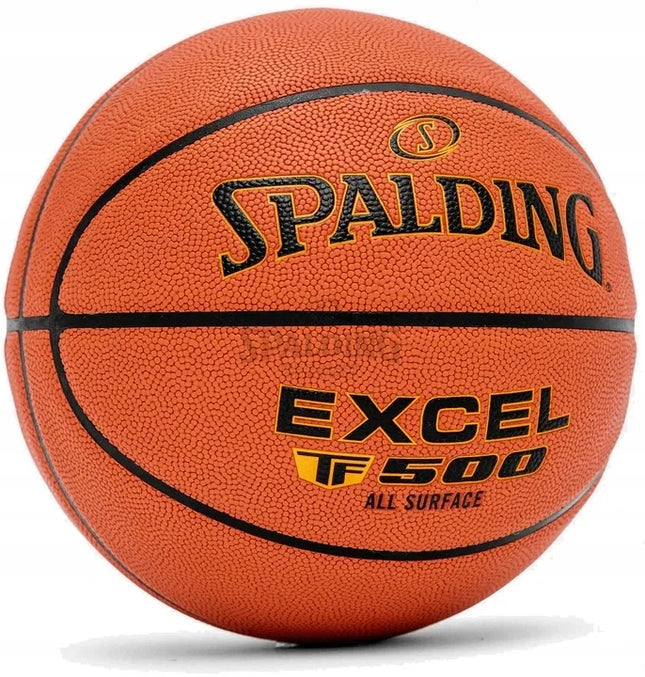 SPALDING TF500 7 Excel krepšinio kamuolys salei ir laukui, kompozitinė oda