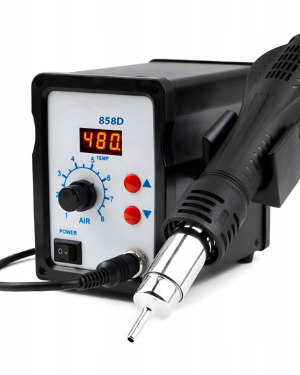 RETOO ER1206 plastiko suvirinimo stotis „Hot Air“, 750 W, 4 antgaliai, 6 plastiko užpildo strypai