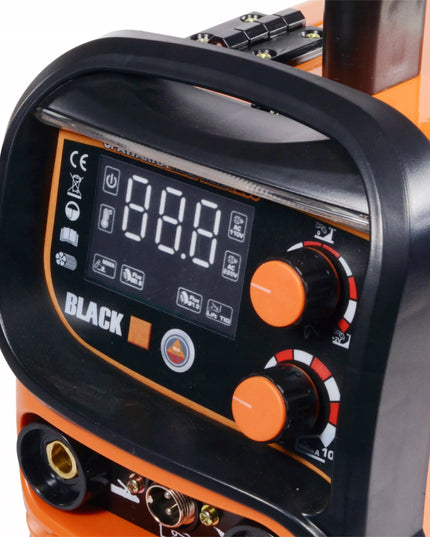 Inverterinis suvirinimo aparatas MIG/MAG/MMA be dujų (Flux), 250A, EURO jungtis, LCD, IGBT