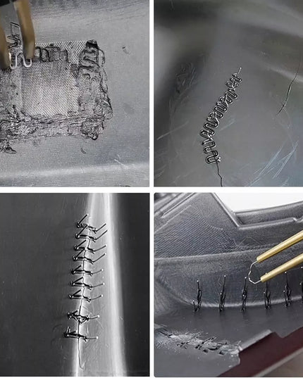 PLASTIKO lituoklis, karšto oro lituoklis 6x plastikinei medžiagai, 5x antgalis, 2x grotelės 858D II ZT5