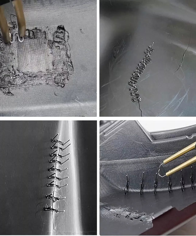 Plastiko suvirinimo aparatas, rinkinys su segikliu Technet 858D II ZT5, 6x plastikas, 5x antgaliai, 2x tinklelis