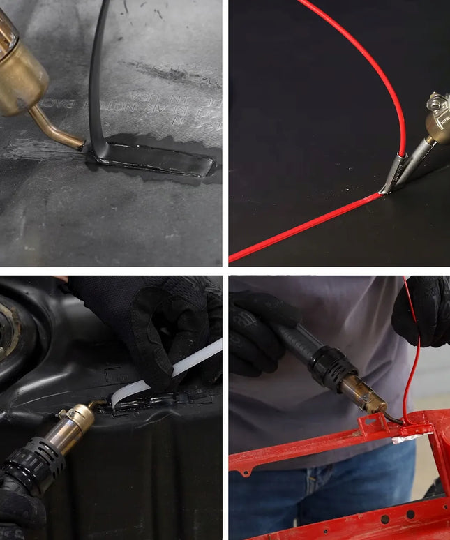 Plastiko suvirinimo aparatas su segikliu Technet 858DII + ZT1 rinkinys su 800 vnt. segtukų