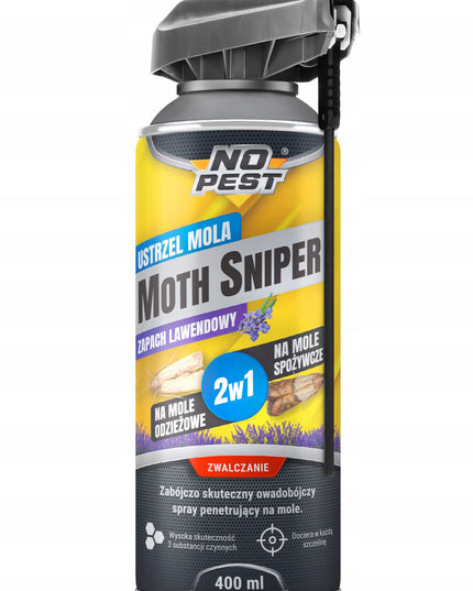 PREPARATAS AEROZOLIS NUO KANDŽIŲ, MUSĖMS NO PEST MOTH SNIPER 400ML (3 VIENETAI)