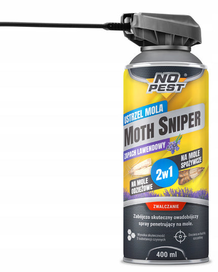 PREPARATAS AEROZOLIS NUO KANDŽIŲ, MUSĖMS NO PEST MOTH SNIPER 400ML (3 VIENETAI)