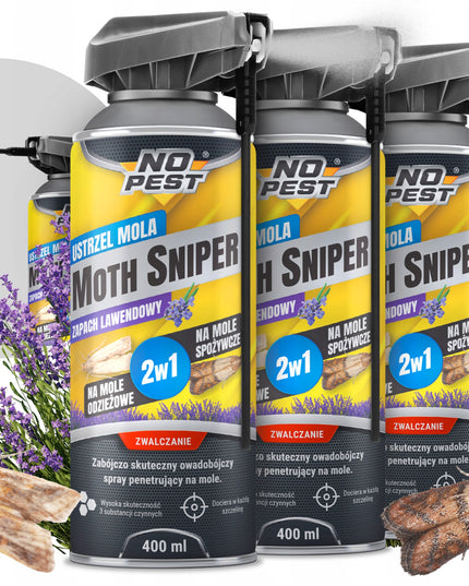 PREPARATAS AEROZOLIS NUO KANDŽIŲ, MUSĖMS NO PEST MOTH SNIPER 400ML (3 VIENETAI)
