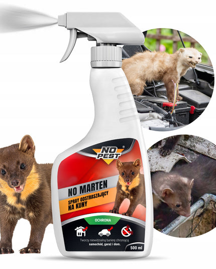 Purškalas, skystis, priemonė nuo kūnų, atbaidantis kunes NO MARTEN NO PEST 500ML