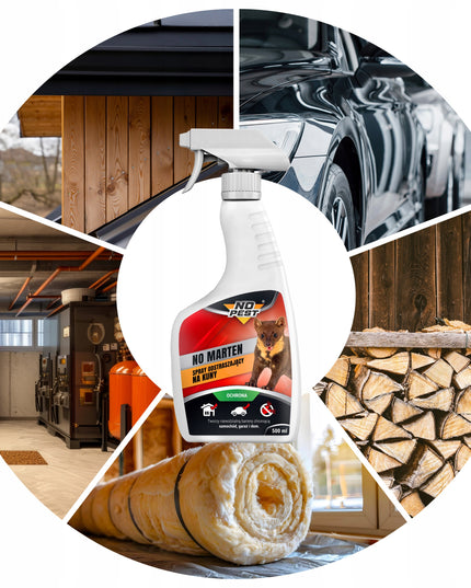 Purškalas, skystis, priemonė nuo kūnų, atbaidantis kunes NO MARTEN NO PEST 500ML