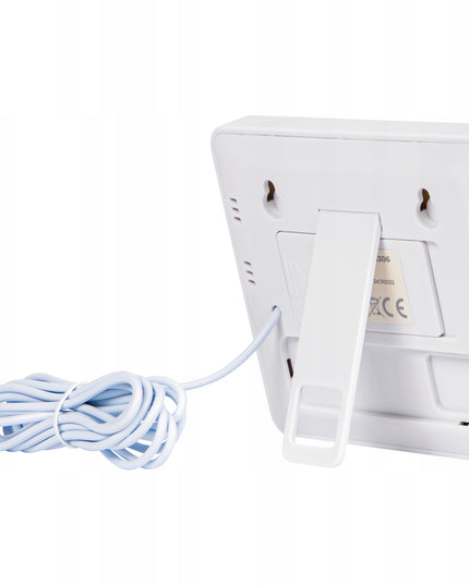 Belaidė meteorologinė stotelė su termometru, higrometru, laikrodžiu ir zondų