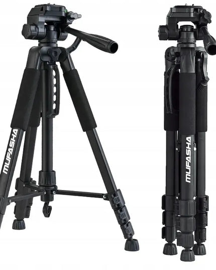 PROFESIONALUS FOTOGRAFINIS TRIKOJIS SU TELEFONO LAIKIKLIU, REGULIUOJAMAS, STABILUS, 150 cm