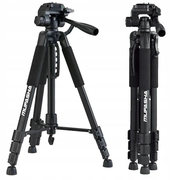 PROFESIONALUS FOTOGRAFINIS TRIKOJIS SU TELEFONO LAIKIKLIU, REGULIUOJAMAS, STABILUS, 150 cm